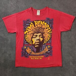 Jimi Hendrix 5th Dimension Club Shirt Ann‎ Arbor MI Mens Large Graphic Tee